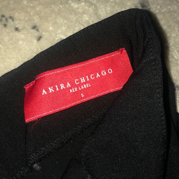 Akira Chicago black flared pencil skirt  NWOT - Picture 3 of 4